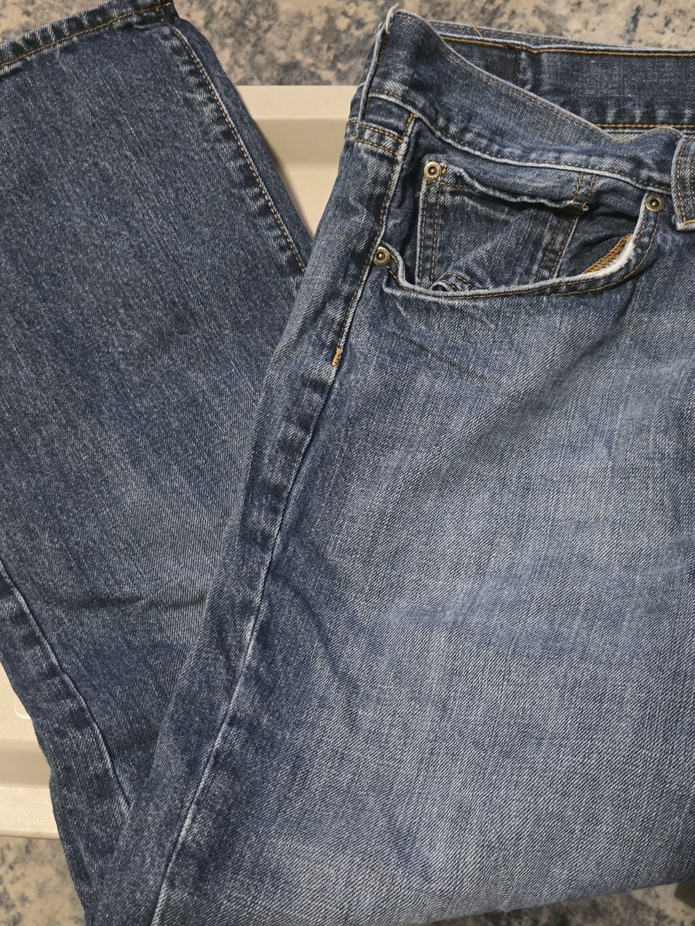Men's SONOMA Straight Fit Denim Jeans in Medium Blue 36 x 29 GUC